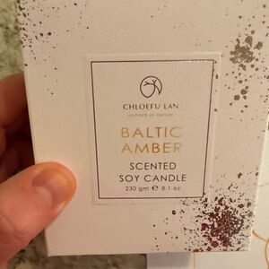 Baltic Amber Scented Soy Candle - Cream